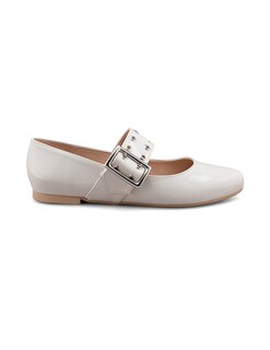 Foto 2 | Flat De Charol Crema Con Hebilla Para Mujer - Diseño Moderno Y Sofisticado