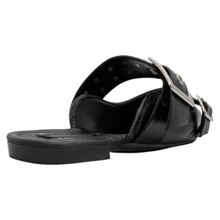Foto 3 | Flats Puntales Exterior Piel Vegana Color Negro Para Mujer De Rbcollection