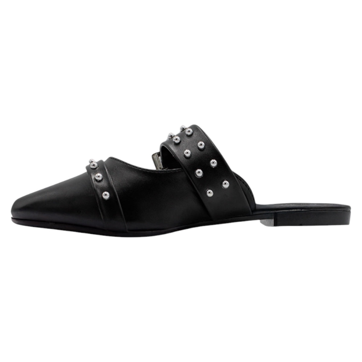 Foto 5 pulgar | Flats Puntales Exterior Piel Vegana Color Negro Para Mujer De Rbcollection