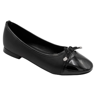 Foto 1 | Flats Clásicas Exterior Piel Vegana Color Negro Para Mujer De Rbcollection