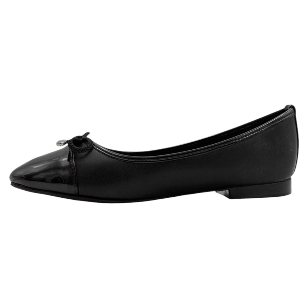 Foto 5 pulgar | Flats Clásicas Exterior Piel Vegana Color Negro Para Mujer De Rbcollection