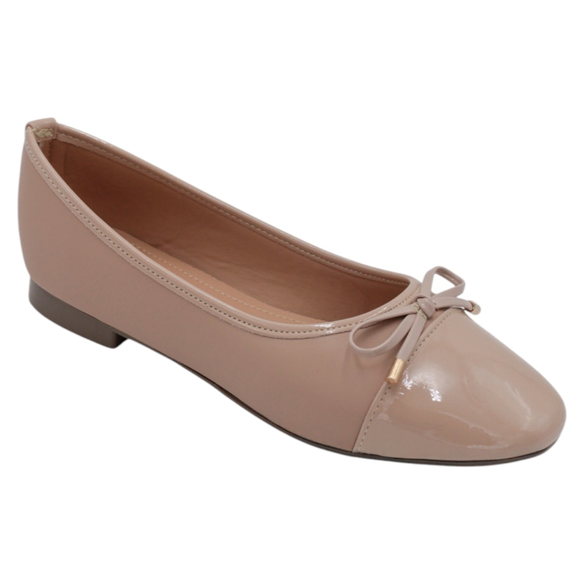 Foto 2 pulgar | Flats Clásicas Exterior Piel Vegana Color Beige  Para Mujer De Rbcollection