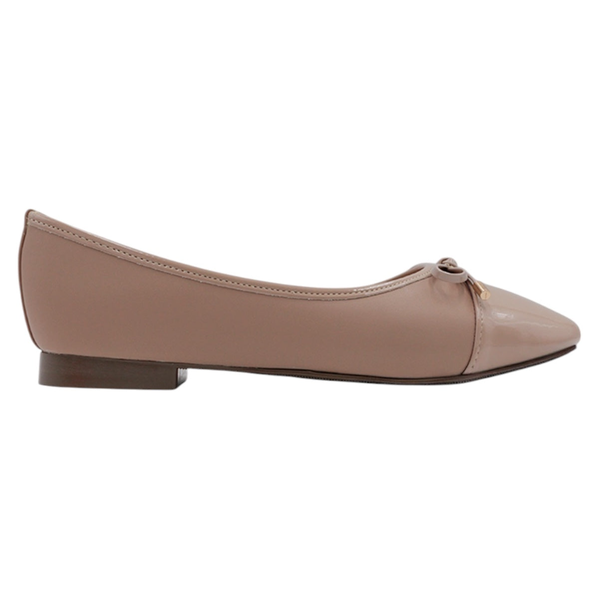 Foto 3 pulgar | Flats Clásicas Exterior Piel Vegana Color Beige  Para Mujer De Rbcollection
