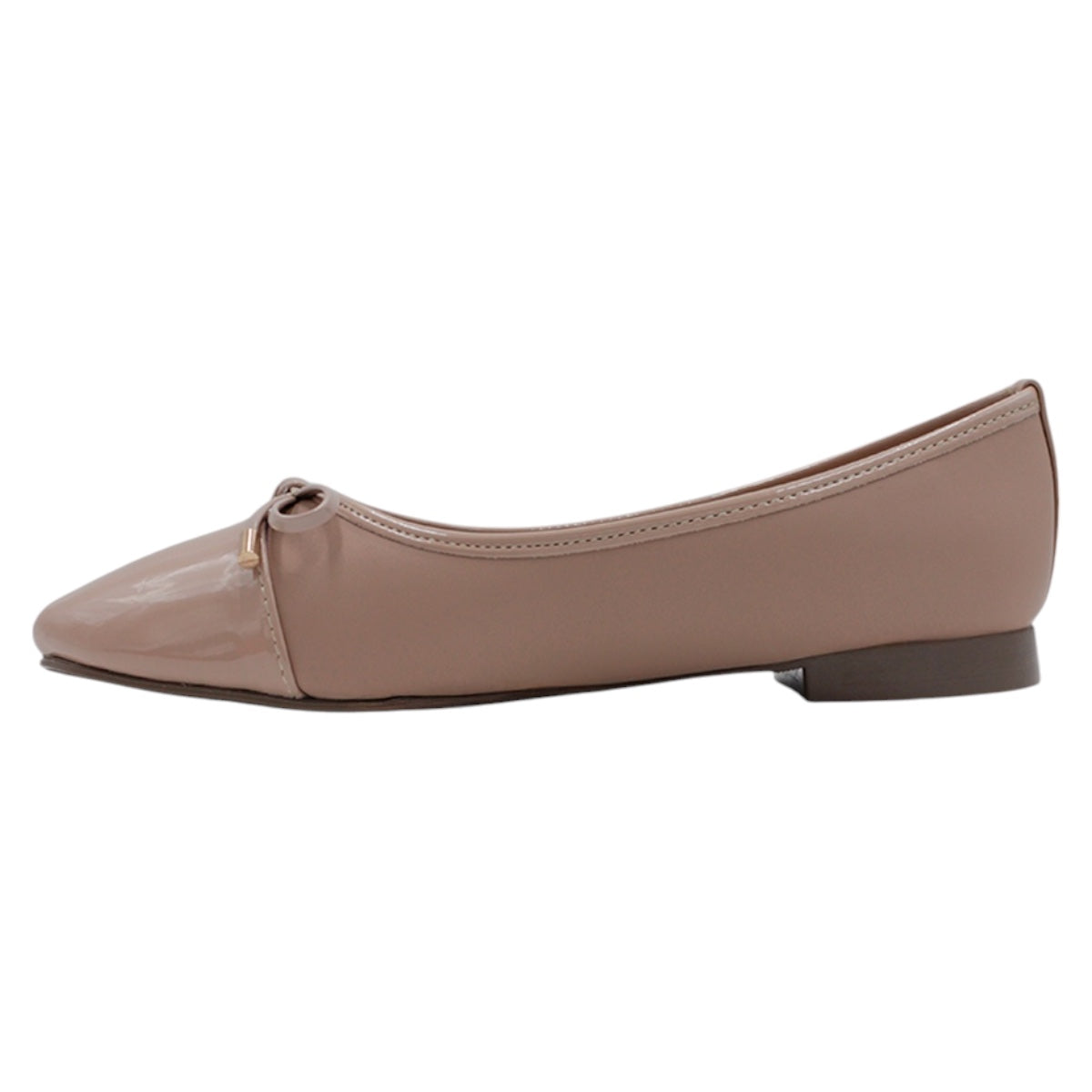 Foto 5 pulgar | Flats Clásicas Exterior Piel Vegana Color Beige  Para Mujer De Rbcollection