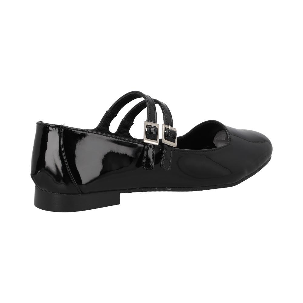 Foto 4 pulgar | Flats Mujer Cosmo Paris By Beser Ajustable Negro