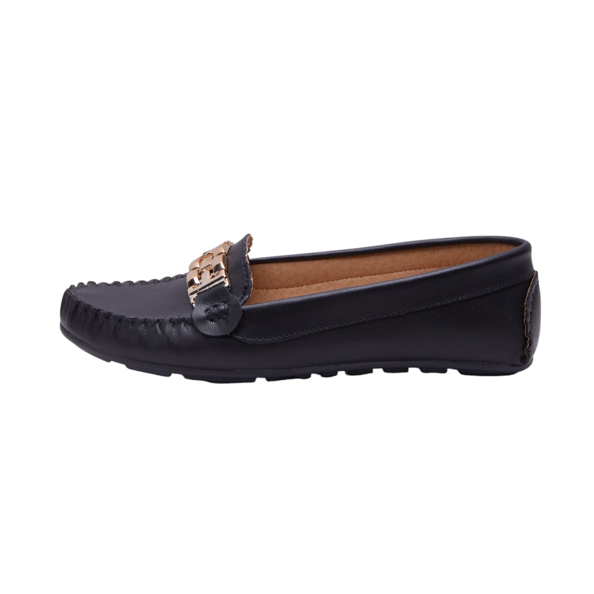 Foto 3 pulgar | Mocasines Calzado Watanabe Color Negro Tipo Piel Hebilla Decorativa