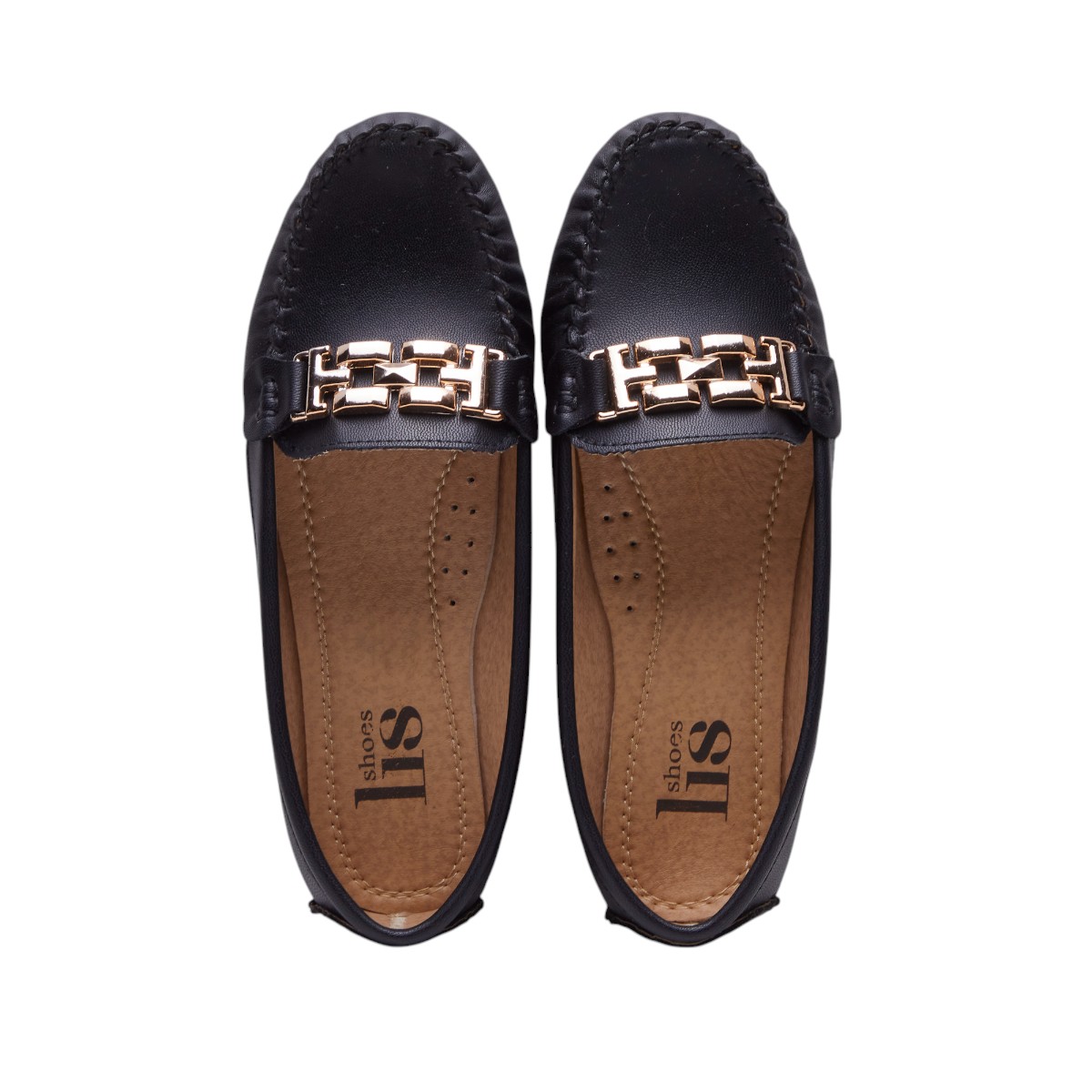 Foto 5 pulgar | Mocasines Calzado Watanabe Color Negro Tipo Piel Hebilla Decorativa