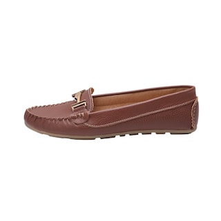 Foto 2 | Mocasines Calzado Watanabe Color Café Tipo Piel Hebilla Decorativa