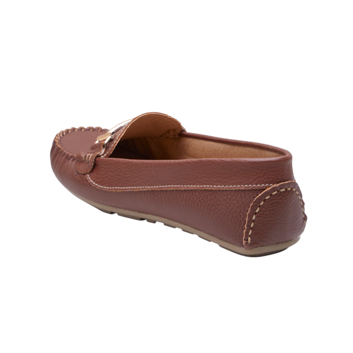 Foto 4 pulgar | Mocasines Calzado Watanabe Color Café Tipo Piel Hebilla Decorativa