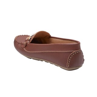 Foto 3 | Mocasines Calzado Watanabe Color Café Tipo Piel Hebilla Decorativa