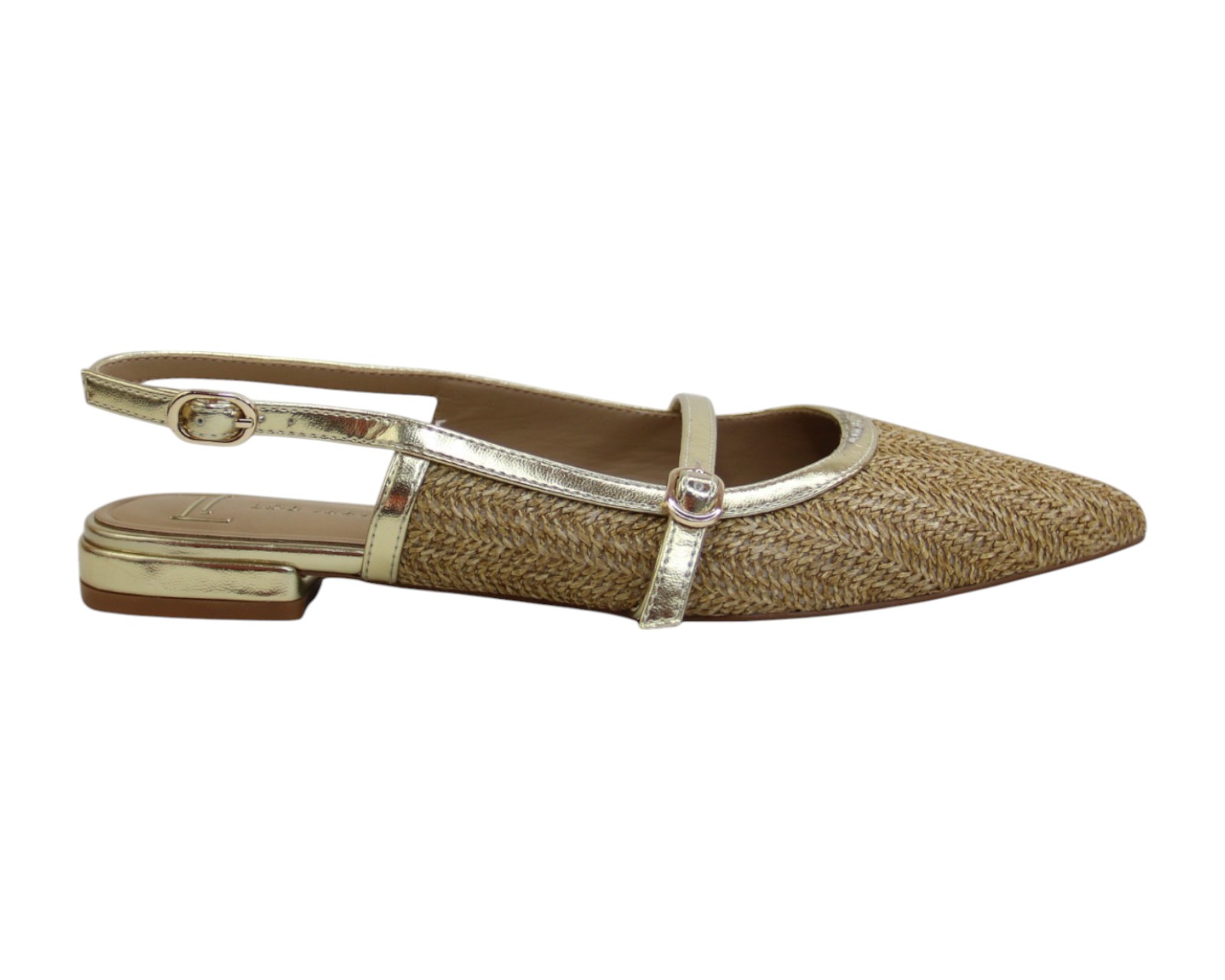 Foto 3 pulgar | Flat Para Mujer Lob Footwear Rafia Beige 93405057