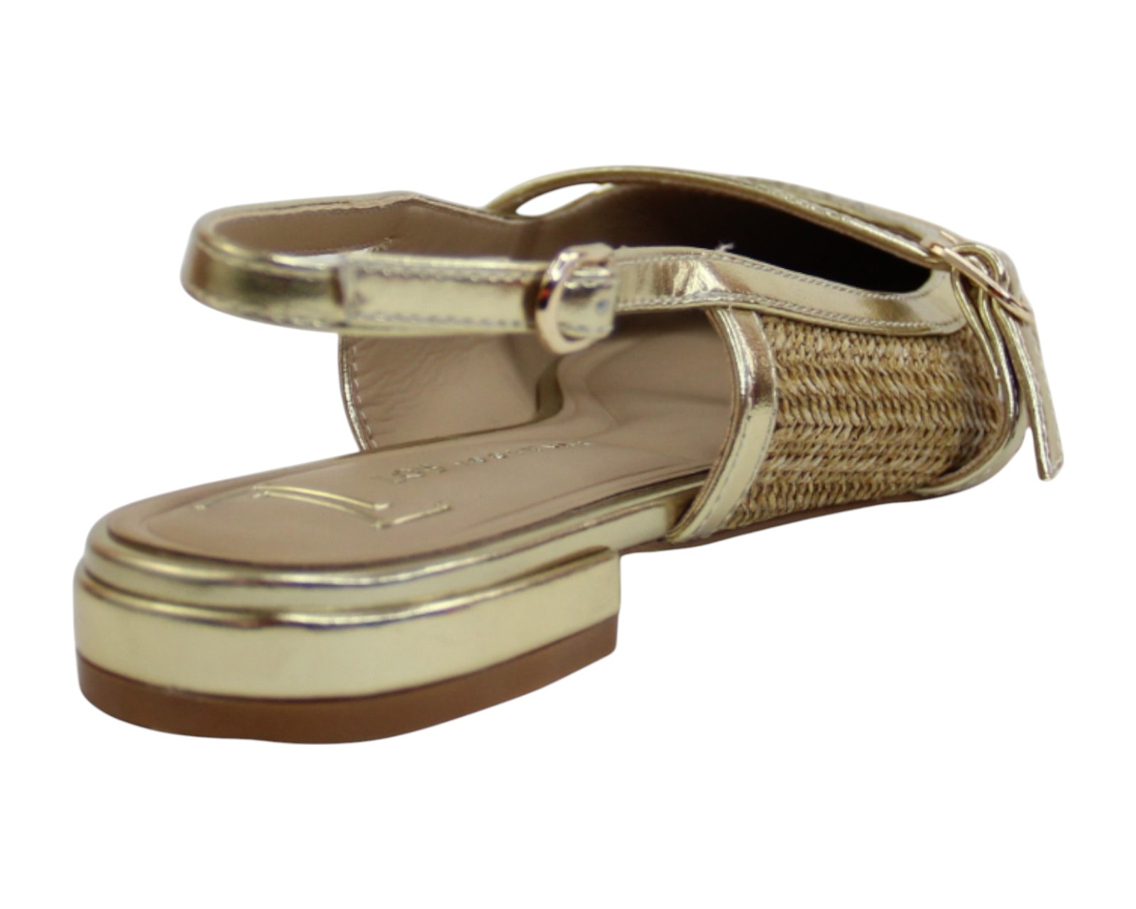 Foto 4 pulgar | Flat Para Mujer Lob Footwear Rafia Beige 93405057