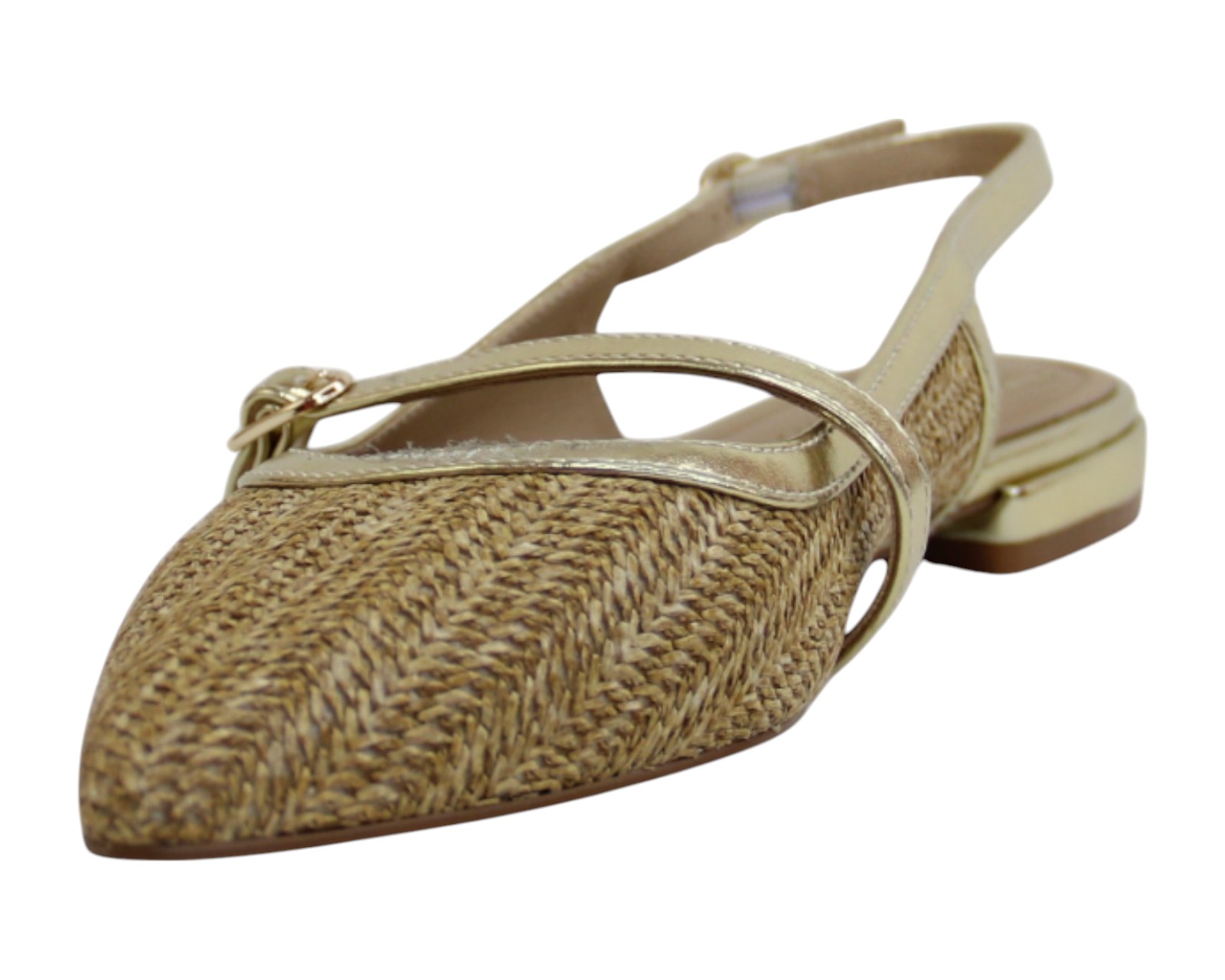 Foto 7 pulgar | Flat Para Mujer Lob Footwear Rafia Beige 93405057