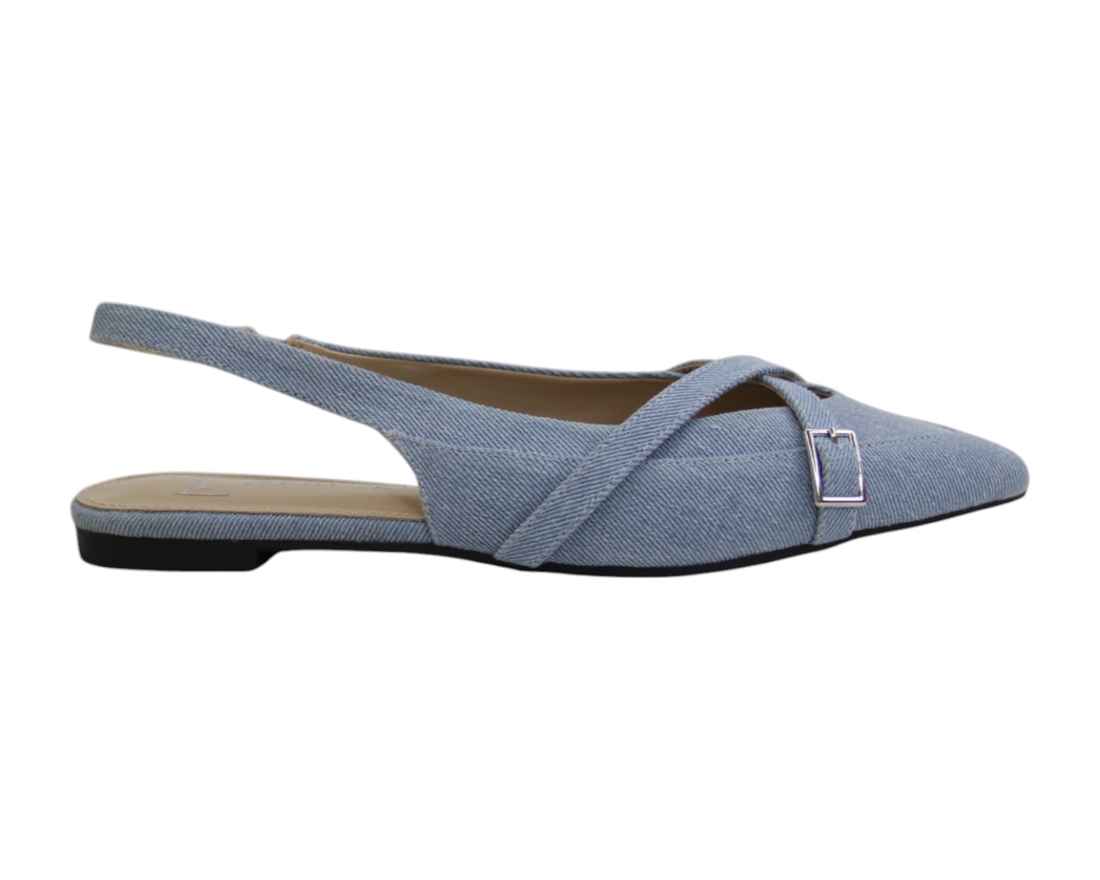 Foto 3 pulgar | Flat Para Mujer Lob Footwear Denim Azul 93305456