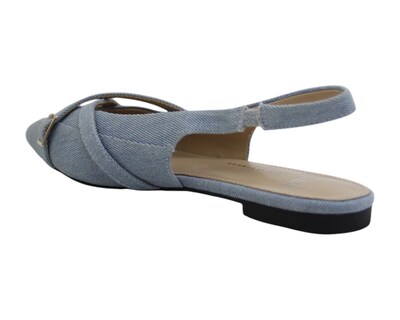 Foto 4 | Flat Para Mujer Lob Footwear Denim Azul 93305456