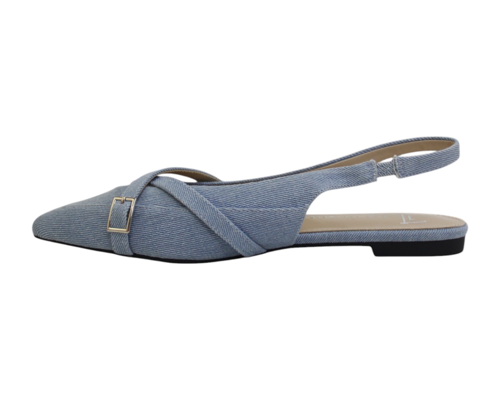 Foto 6 pulgar | Flat Para Mujer Lob Footwear Denim Azul 93305456