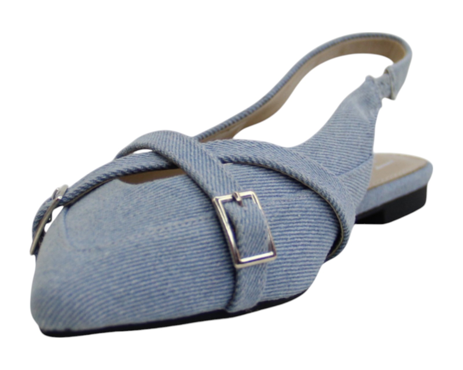 Foto 7 pulgar | Flat Para Mujer Lob Footwear Denim Azul 93305456