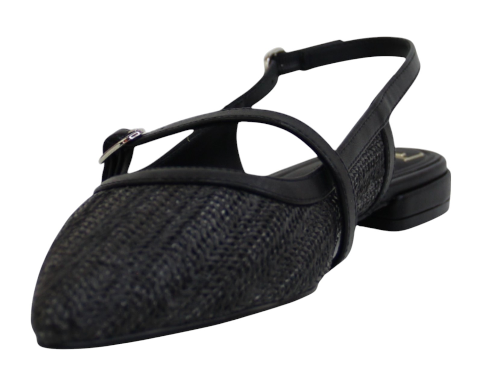 Foto 7 pulgar | Flat Para Mujer Lob Footwear Rafia Negro 93405056