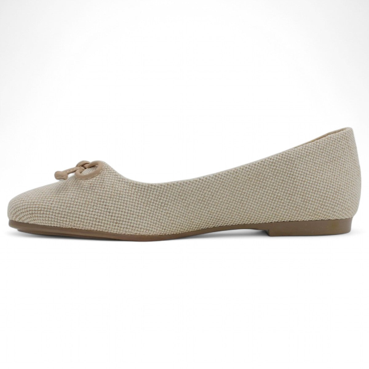 Foto 5 pulgar | Flats Clásicas Exterior Textil Color Beige  Para Mujer De Rbbasics