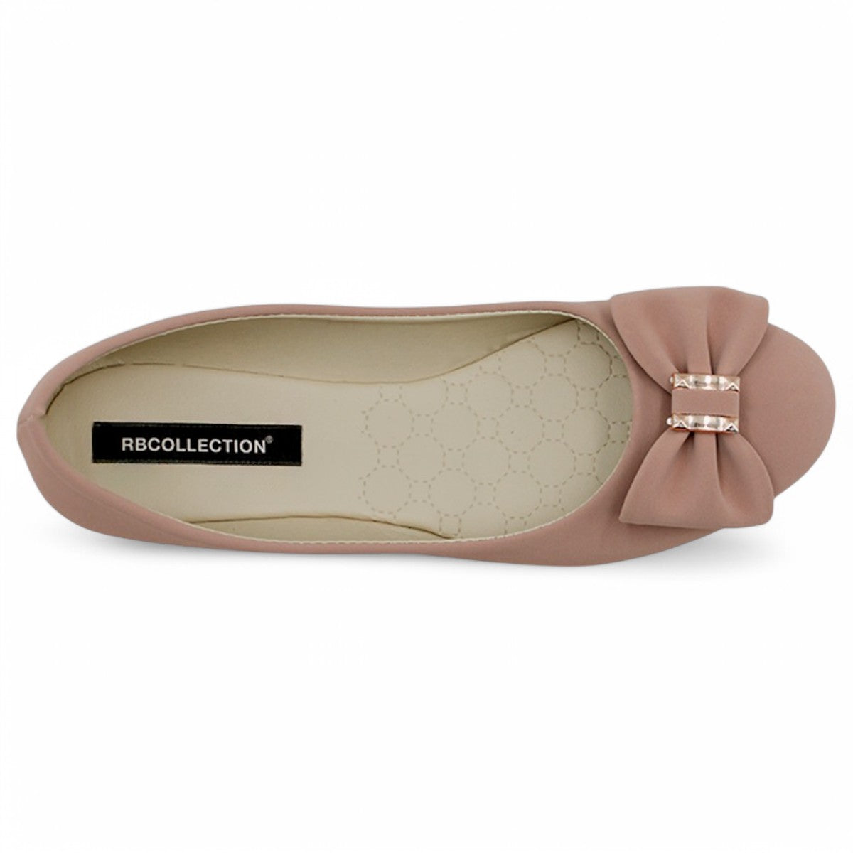 Foto 2 | Flats Clásicas Exterior Textil Color Café Para Mujer De Rbcollection