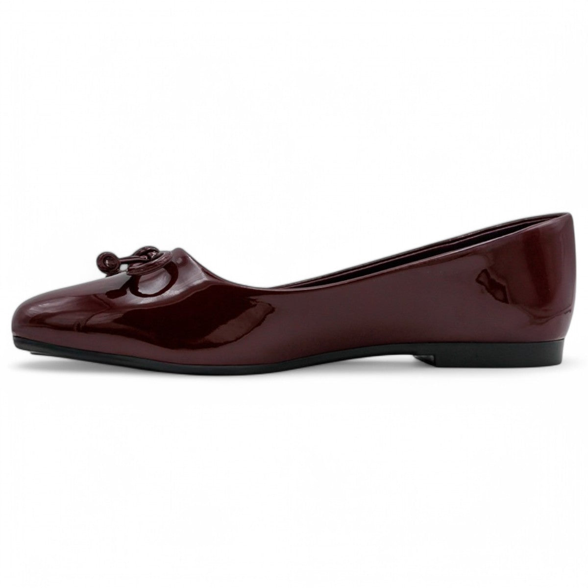 Foto 5 pulgar | Flats Clásicas Exterior Charol Color Vino Para Mujer De Rbbasics