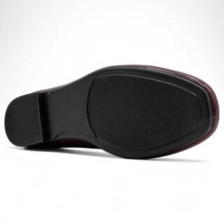 Foto 5 | Flats Clásicas Exterior Charol Color Vino Para Mujer De Rbbasics