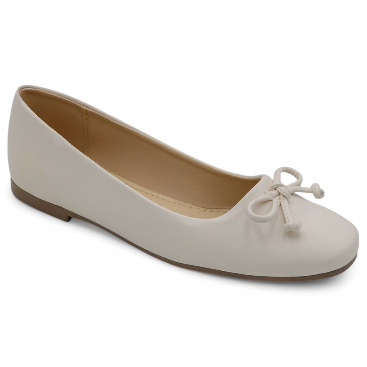 Foto 2 pulgar | Flats Clásicas Exterior Piel Vegana Color Blanco Para Mujer De Rbbasics