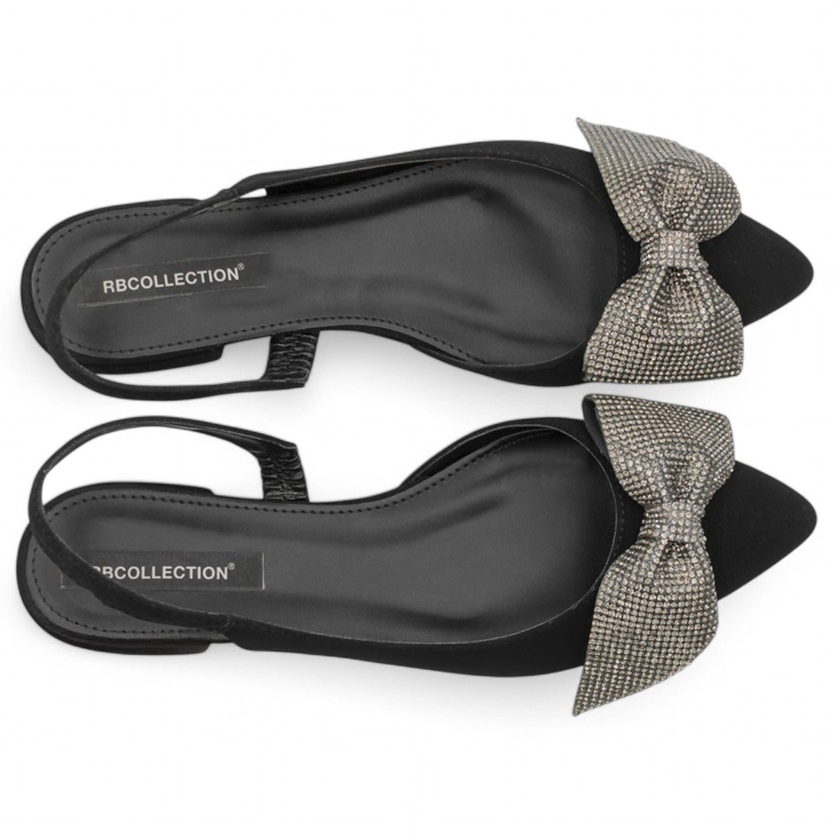 Foto 5 pulgar | Flats Puntales Exterior Gamuza Color Negro Para Mujer De Rbcollection