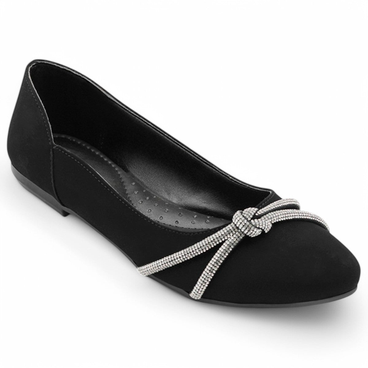 Foto 2 pulgar | Flats Clásicas Exterior Gamuza Sintética Color Negro Para Mujer De Rbcollection