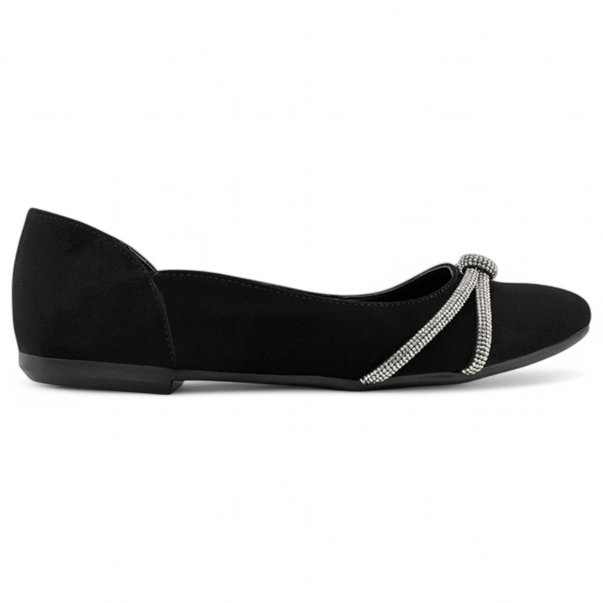 Foto 3 pulgar | Flats Clásicas Exterior Gamuza Sintética Color Negro Para Mujer De Rbcollection