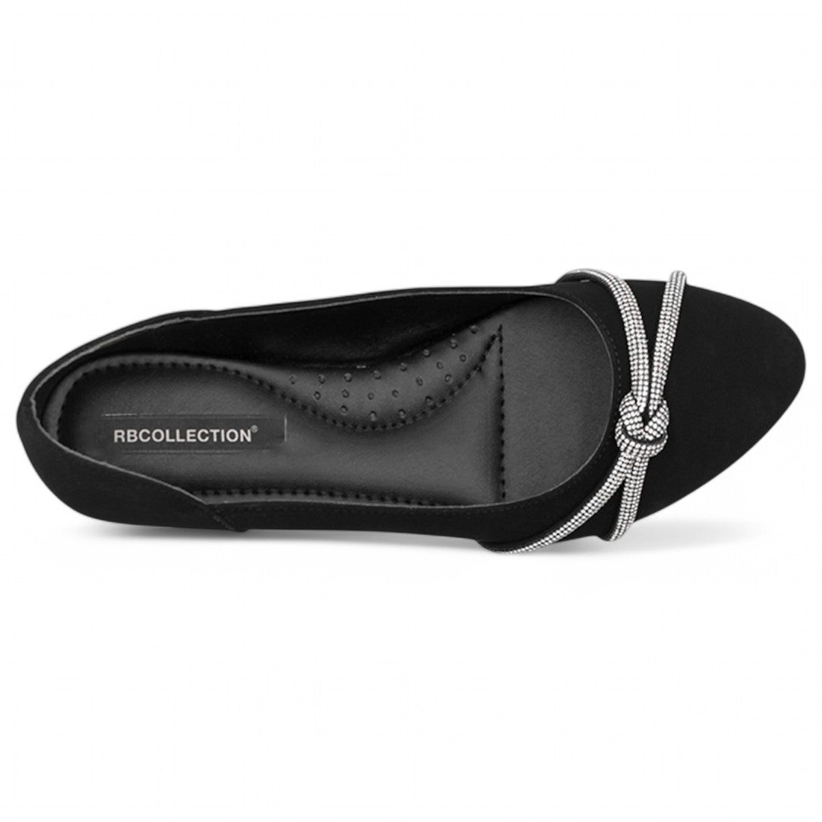 Foto 4 pulgar | Flats Clásicas Exterior Gamuza Sintética Color Negro Para Mujer De Rbcollection