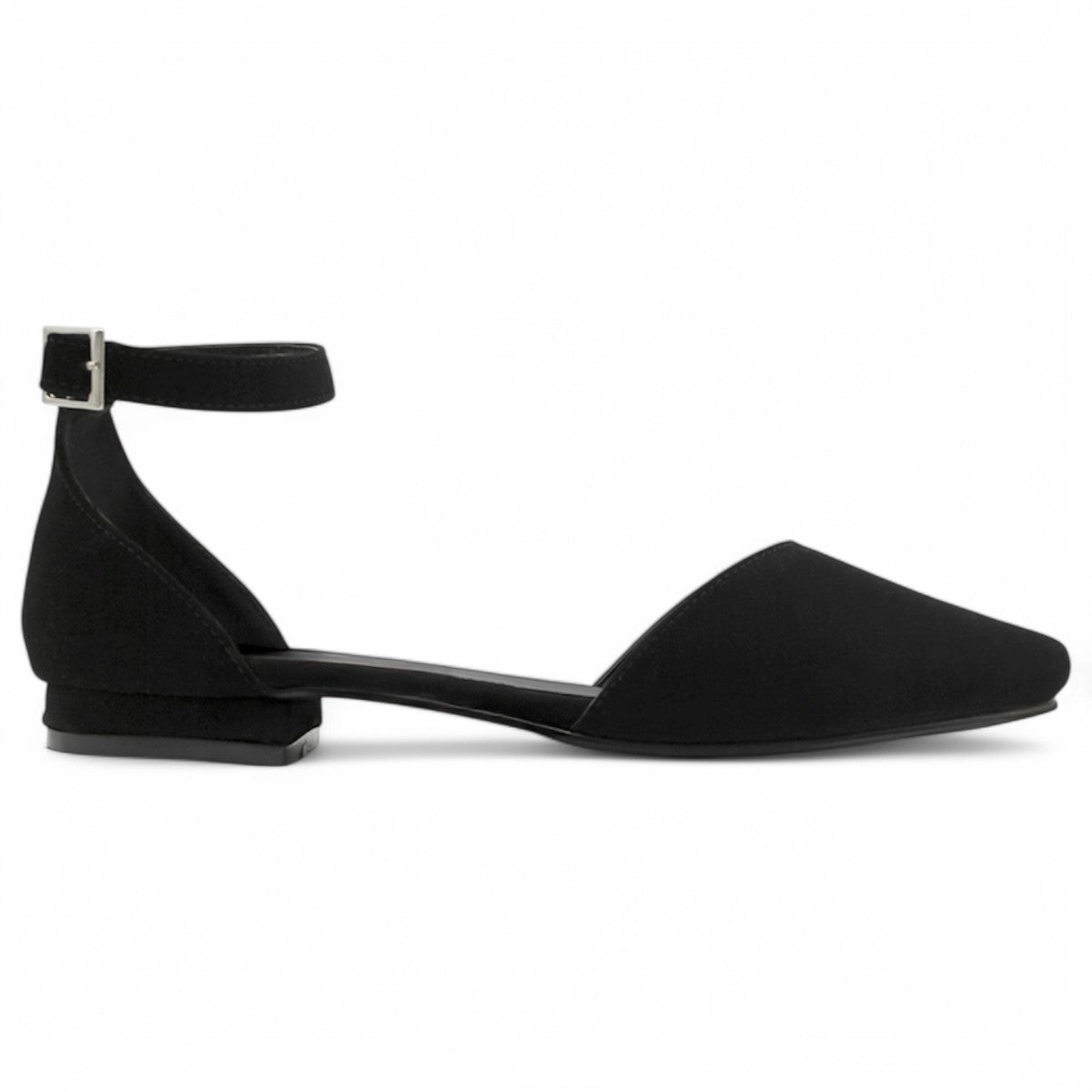 Foto 3 pulgar | Flats Puntales Exterior Gamuza Sintética Color Negro Para Mujer De Rbcollection
