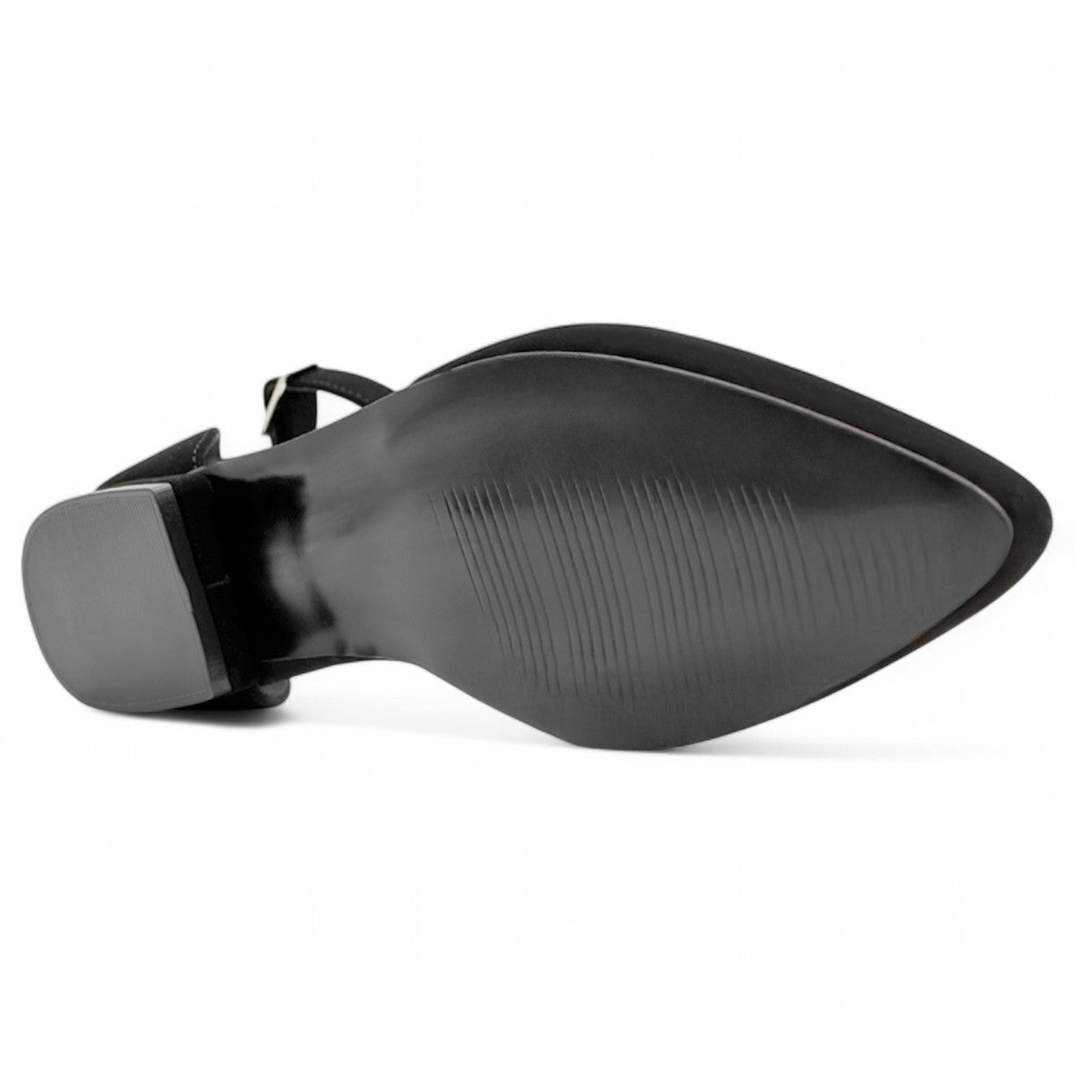 Foto 4 | Flats Puntales Exterior Gamuza Sintética Color Negro Para Mujer De Rbcollection