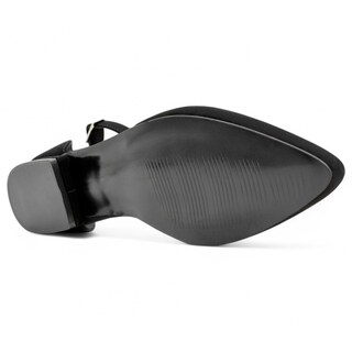 Foto 4 | Flats Puntales Exterior Gamuza Sintética Color Negro Para Mujer De Rbcollection