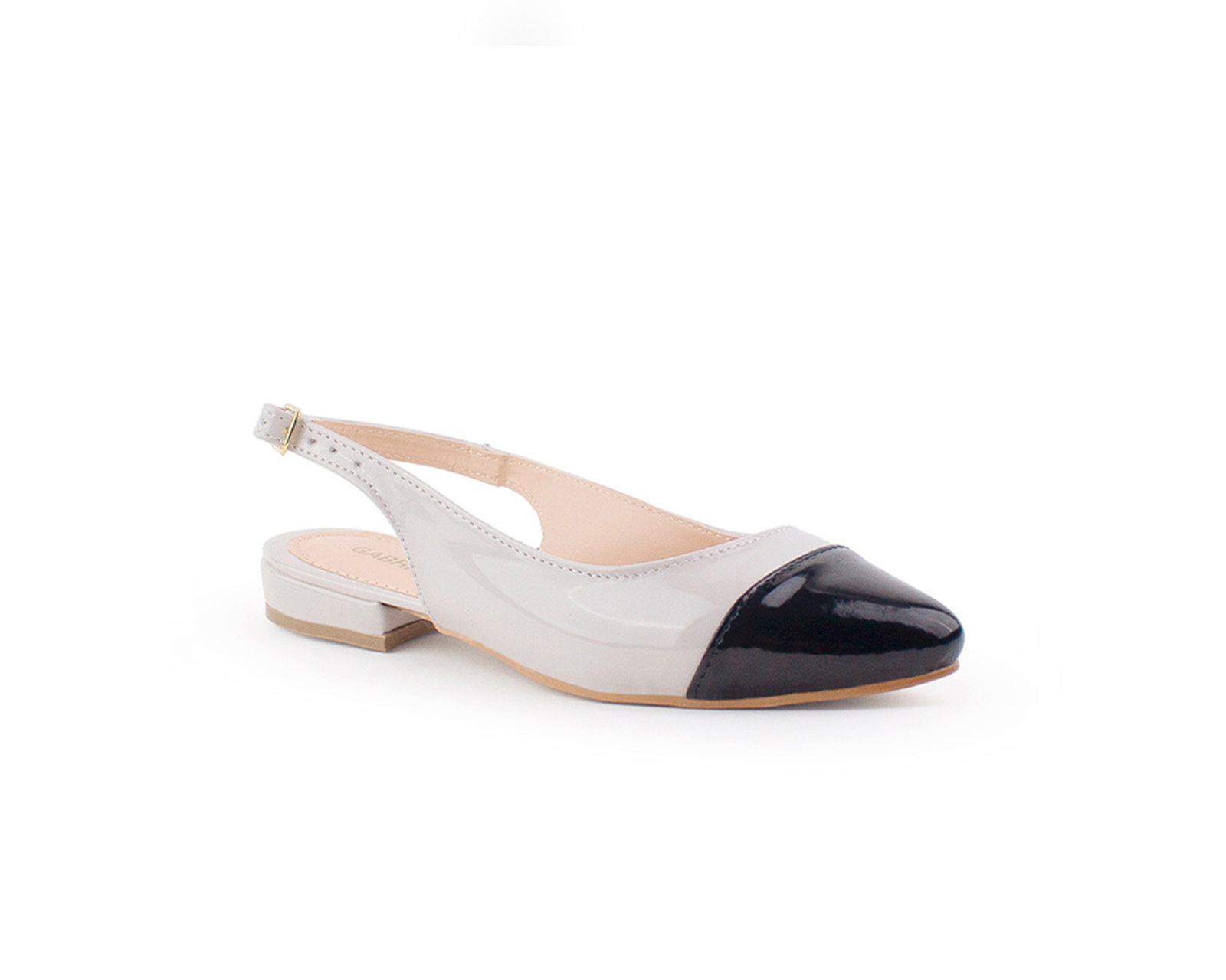 Foto 2 pulgar | Flats Color Beige Hebilla Material Sintetico