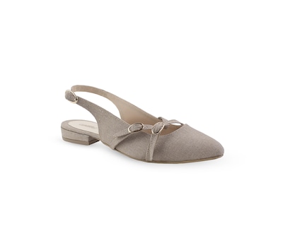 Foto 1 | Flats Color Beige Cruzada Material Sintético