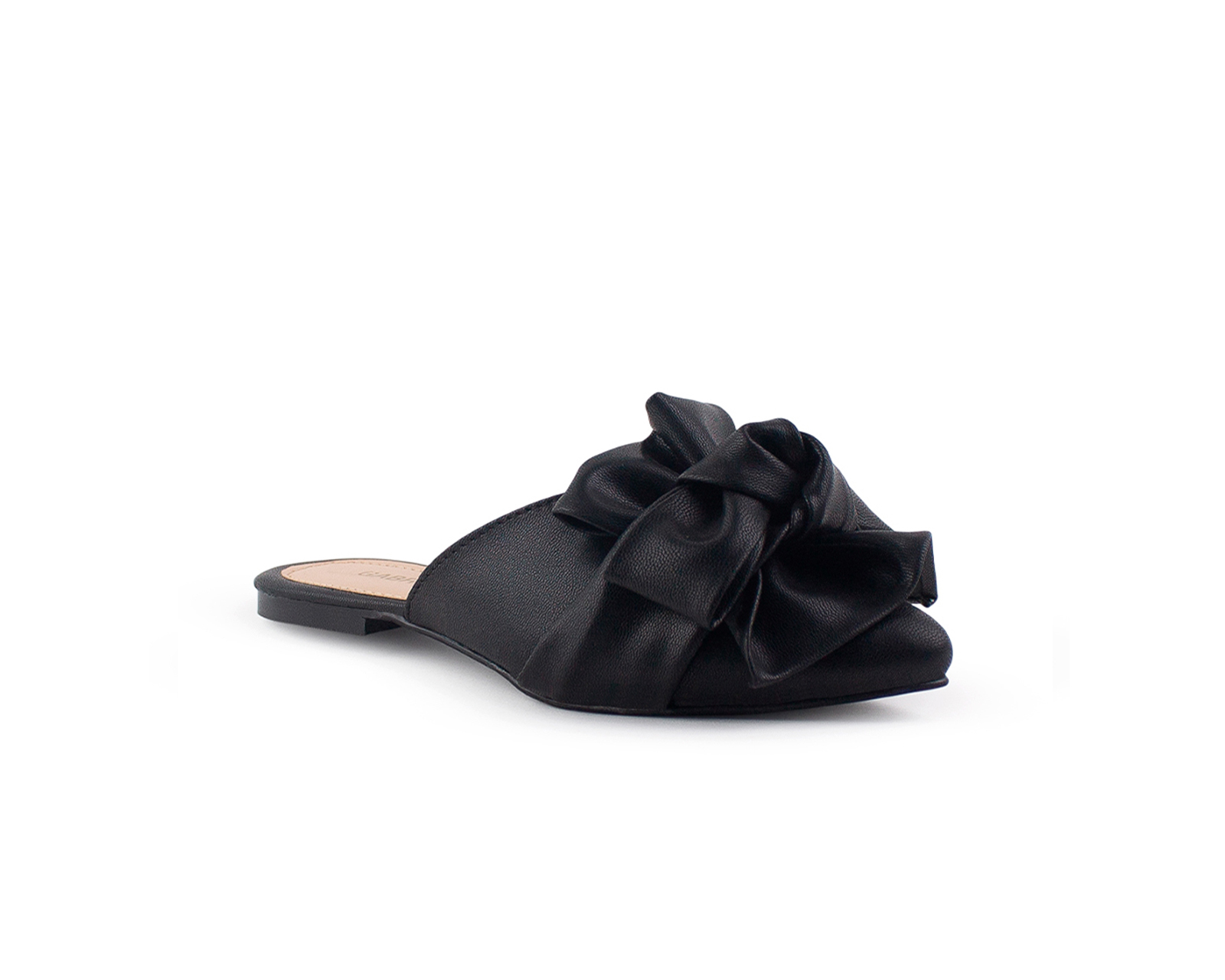Foto 1 | Flats Color Negro Moño Material Sintetico