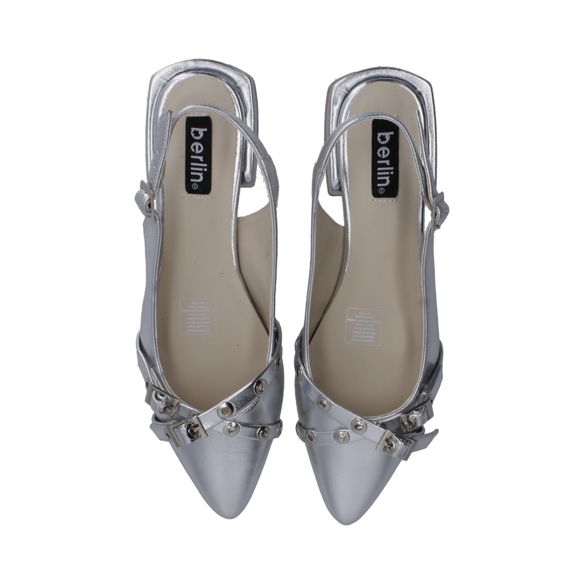 Foto 4 | Flats Berlin Plateados para Mujer