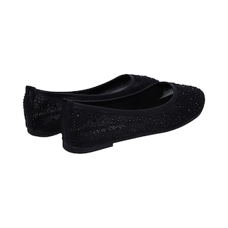 Foto 3 | Balerina Berlin Textil Negra Cristales para Dama