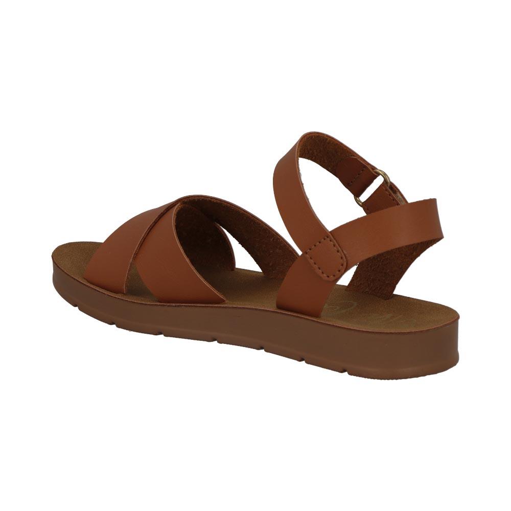 Foto 4 pulgar | Sandalias Uh Lulu By Eh! Niña Correas Comodas Calor Frescas Cafe
