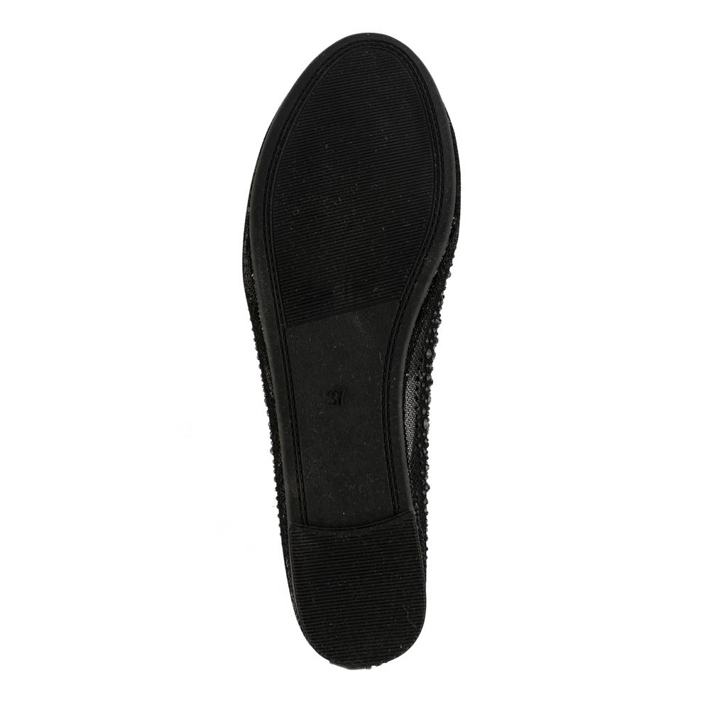 Foto 5 pulgar | Balerina Zapato Brillo Flat Confort De Mujer Walki Belinda Negro