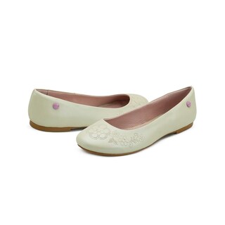 Foto 2 | Balerina Chabelo Para Niña Casual Color Charol Hueso 21-25 Beige