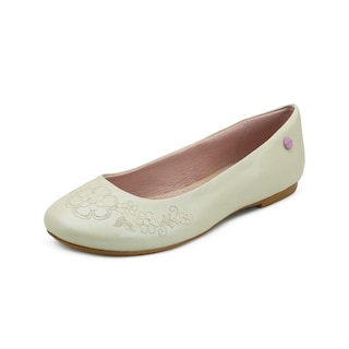 Foto 3 | Balerina Chabelo Para Niña Casual Color Charol Hueso 21-25 Beige