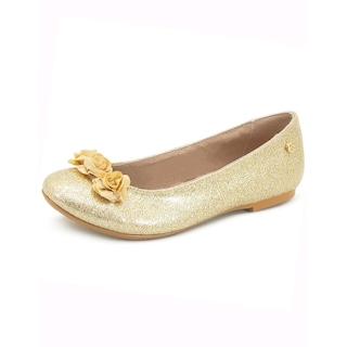 Foto 3 | Balerina Karsten Para Niña Salida Graduación Piel Glitteroro Dorado