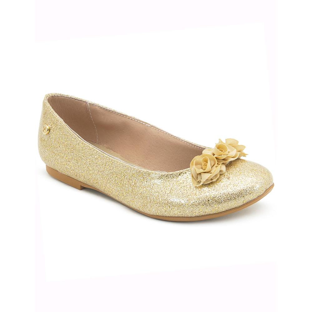 Foto 5 pulgar | Balerina Karsten Para Niña Salida Graduación Piel Glitteroro Dorado