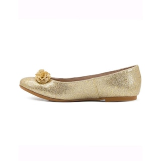 Foto 5 | Balerina Karsten Para Niña Salida Graduación Piel Glitteroro Dorado