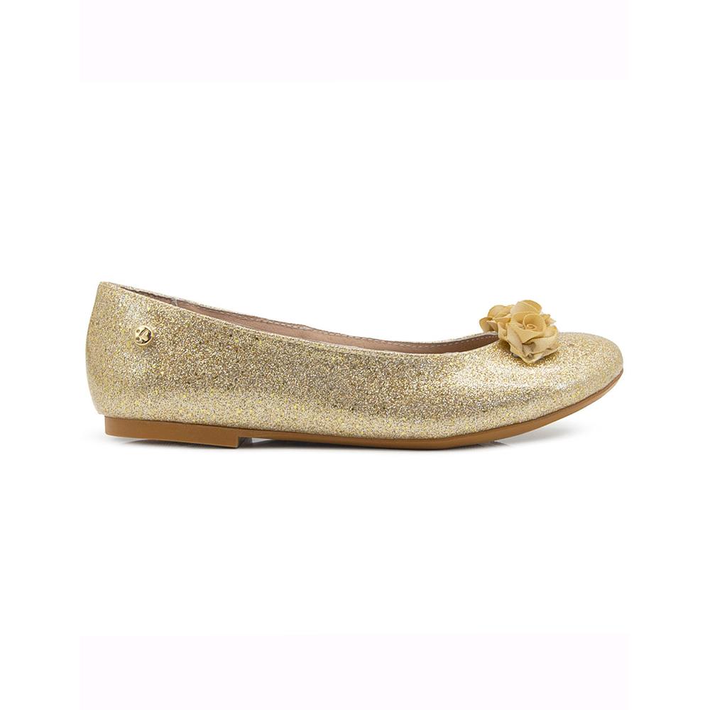 Foto 7 pulgar | Balerina Karsten Para Niña Salida Graduación Piel Glitteroro Dorado