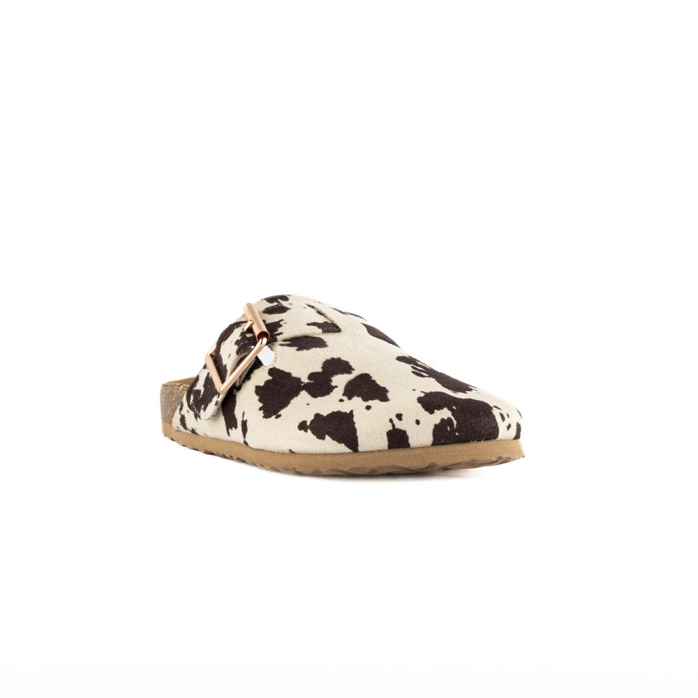 Foto 4 pulgar | Mule Buck Flat Zapato Moda Para Mujer Walki Nora Blanco