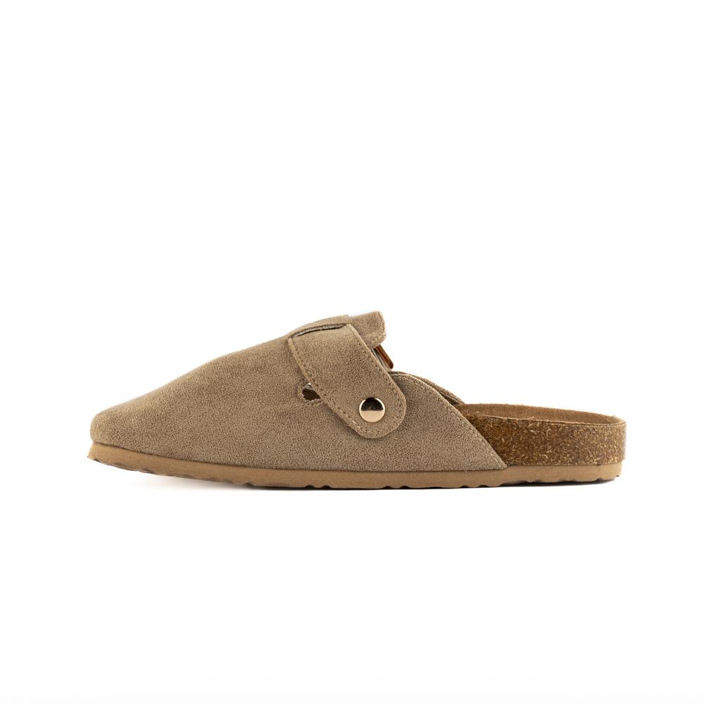 Foto 3 pulgar | Mule Buck Flat Zapato Moda Para Mujer Walki Nora Beige