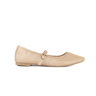 Foto 1 | Balerina Zapato Moda Flat Confort Para Mujer Walki Magali Beige